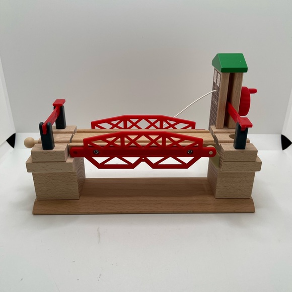 BRIO 33357 Lifting Bridge Wooden Railway Drawbridge Sweden Vintage 1995 - Picture 7 of 11